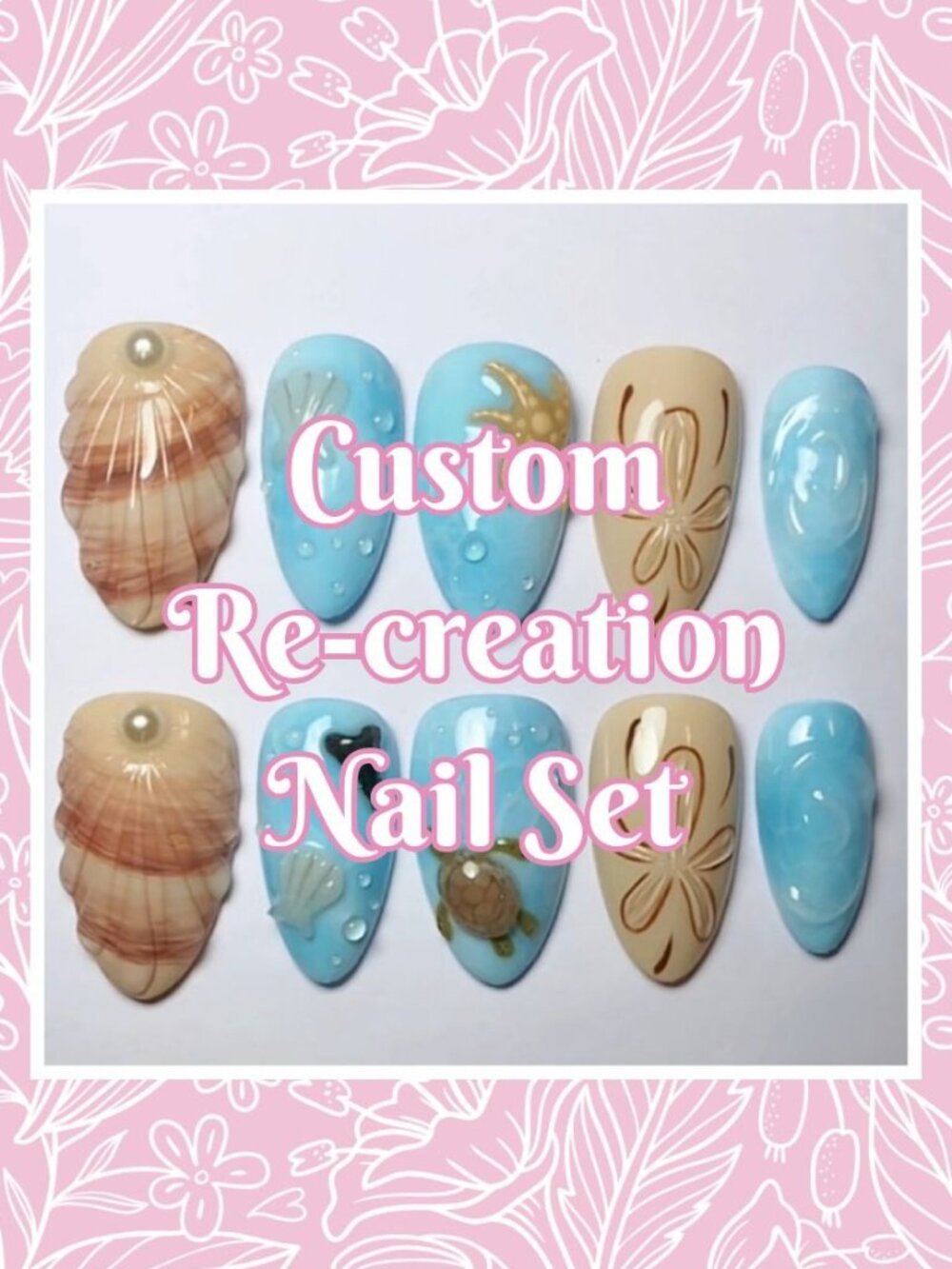 💅 Custom Re-Creation Press-On Nails (Made to Order)
